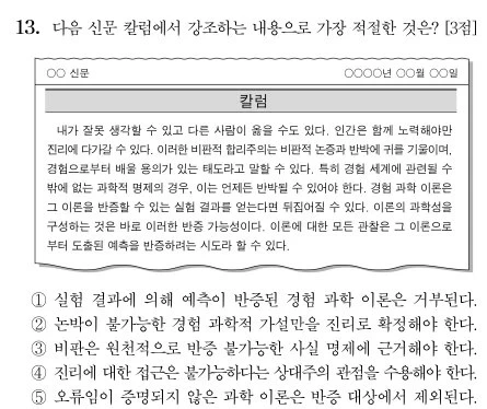 이번에 정답률 51%나왔다는 수능 윤리문제10