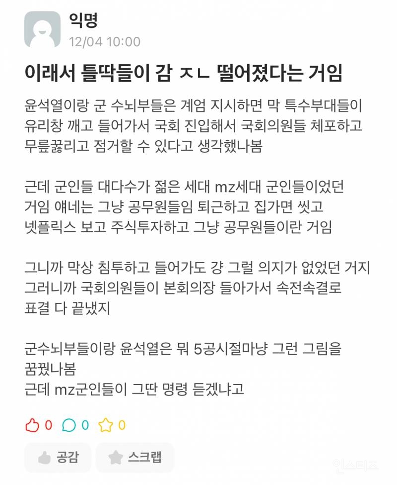 윤석열이 간과한 사실 : 군인들도 MZ세대였던것...75