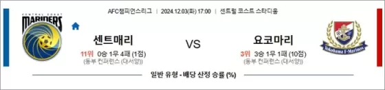 12월 03-04일 ACLE 6경기